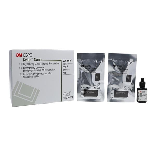 3M Ketac Nano Glass Ionomer Composite Quick Mix Capsules Asst shds Trl Kt Ea