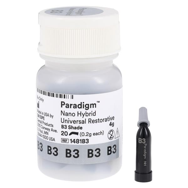 3M Paradigm Nano Hybrid Universal Composite B3 Capsule Refill 20/Pk