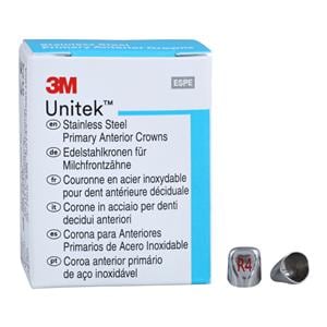 3M™ Unitek™ Crowns Size 4UR Primary Anterior Upper Right Lateral Refill 5/Bx