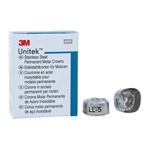 3M™ Unitek™ Crowns Size 5 1st Permanent Lower Left Molar Replacement Crowns 5/Bx