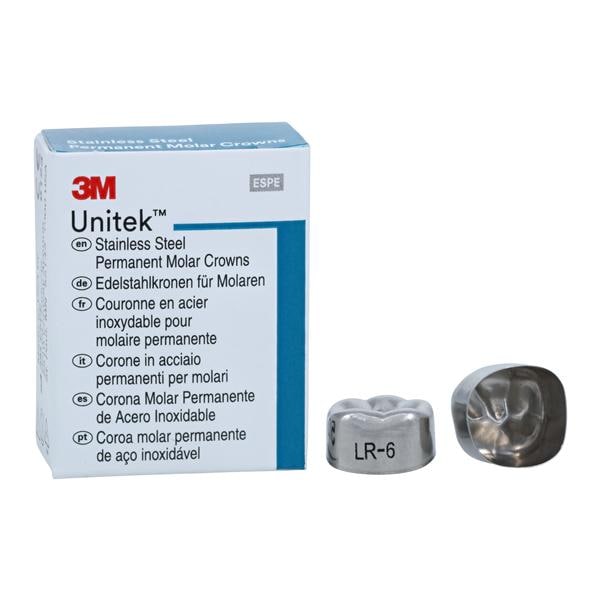 3M™ Unitek™ Crowns Size 6 1st Perm LRM Replacement Crowns 5/Bx