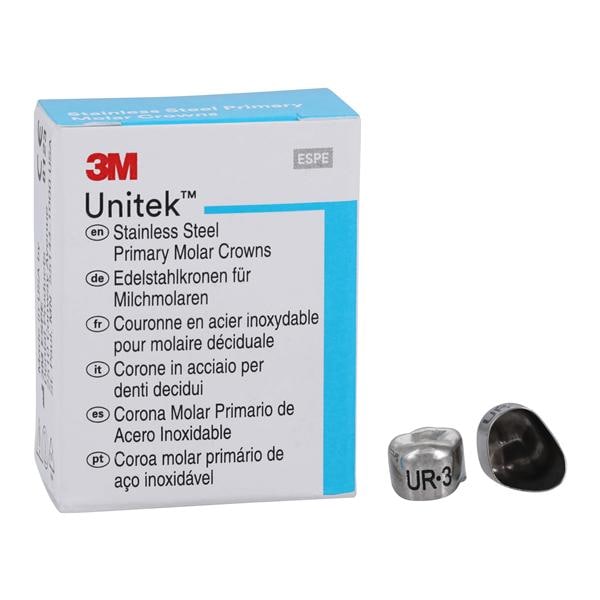 3M™ Unitek™ Crowns Size 3 1st Primary Upper Right Molar Replacement Crowns 5/Bx
