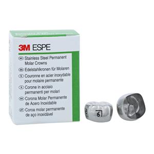 3M Crowns Size 6LR6 1st Permanent Lower Right Molar Replacement Crowns 5/Bx