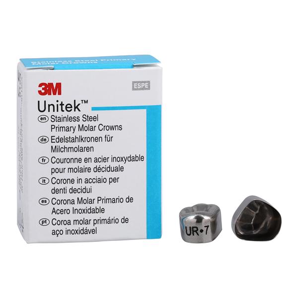 3M™ Unitek™ Crowns Size 7 1st Primary Upper Right Molar Replacement Crowns 5/Bx