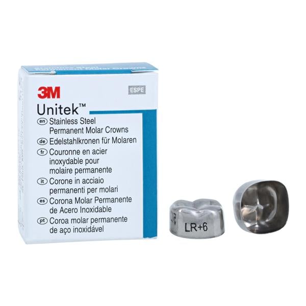 3M™ Unitek™ Crowns Size 6 2nd Perm LRM Replacement Crowns 5/Bx