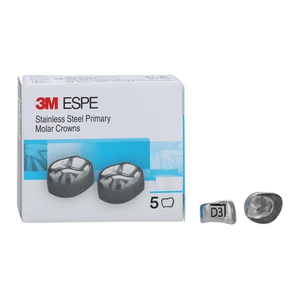 3M™ Crowns Size DLR3 1st Primary Lower Right Molar Replacement 5/Bx