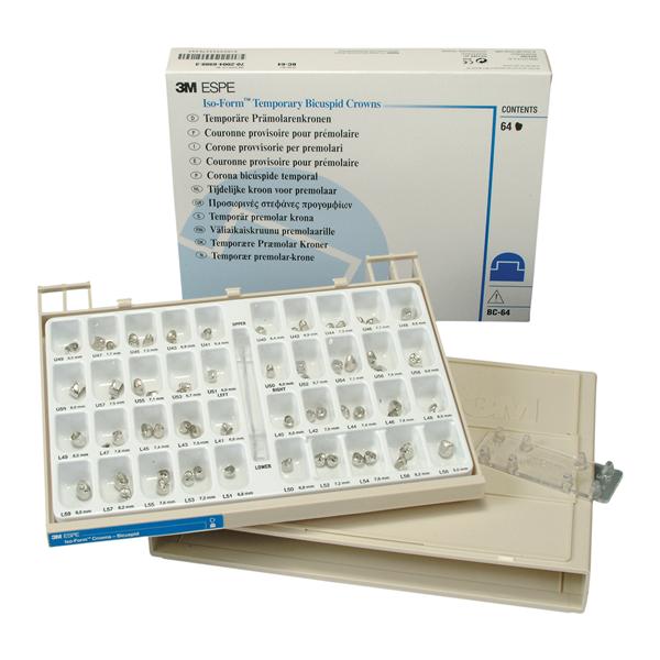 3M™ Iso-Form™ Temporary Crowns Size BC-64 Bicuspid Set 64/Bx