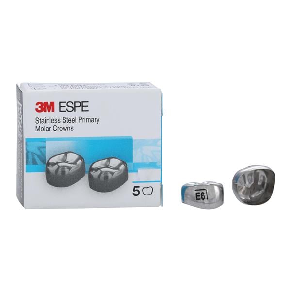 3M™ Crowns Size ELR6 2nd Primary Lower Right Molar Replacement 5/Bx