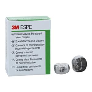 3M Crowns Size 6LL2 1st Permanent Lower Left Molar Replacement Crowns 5/Bx