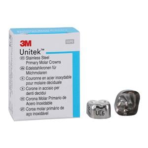 3M™ Unitek™ Crowns Size 6 2nd Primary Upper Left Molar Replacement Crowns 5/Bx