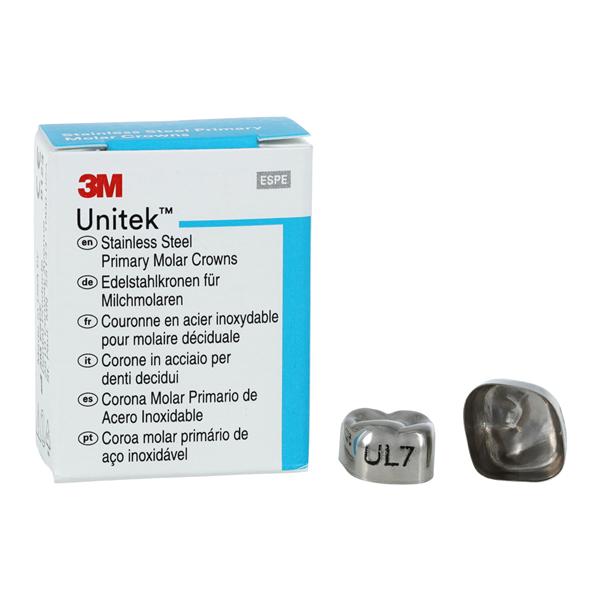 3M™ Unitek™ Crowns Size 7 2nd Primary Upper Left Molar Replacement Crowns 5/Bx