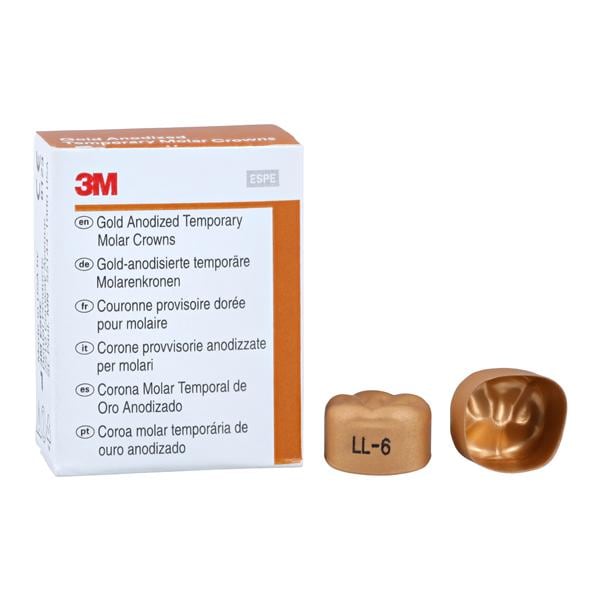 3M™ Unitek™ Crowns Size 6 1st Lower Left Molar Replacement Crowns 5/Bx