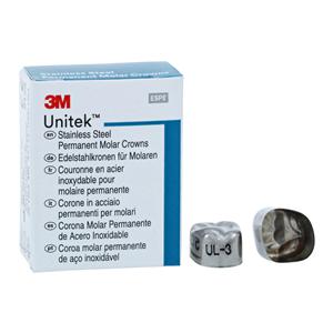 3M™ Unitek™ Crowns Size 3 1st Permanent Upper Left Molar Replacement Crowns 5/Bx