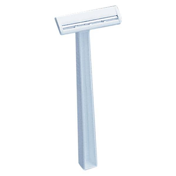 Shave Prep Razor Stainless Steel Single Edge White 500/Ca