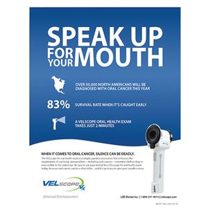VELscope Vx Speak Up For Your Mouth Poster Ea