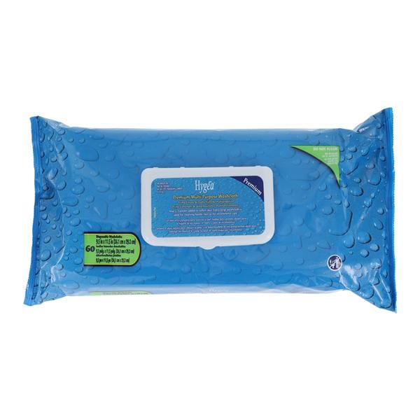 Hygea Premium Multipurpose Washcloth Light Fresh Scent Dsp 9.5x11.5" 60x6/Ca