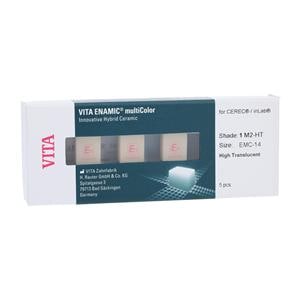 VITA ENAMIC multiColor HT Milling Blocks High Translucency 14 1M2 For CEREC 5/Pk