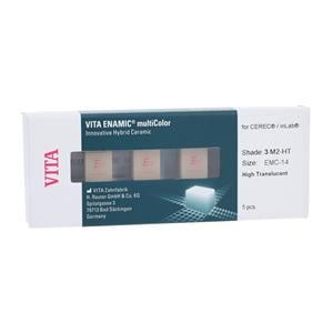 VITA ENAMIC multiColor HT Milling Blocks High Translucency 14 3M2 For CEREC 5/Pk