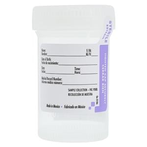 Drug Test Container 90mL Polypropylene Sterile 400/Ca