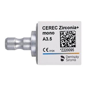 CEREC Zirconia+ Milling Blocks Translucent Mono A3.5 For CEREC 3/Bx