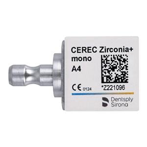 CEREC Zirconia+ Milling Blocks Translucent Mono A4 For CEREC 3/Bx