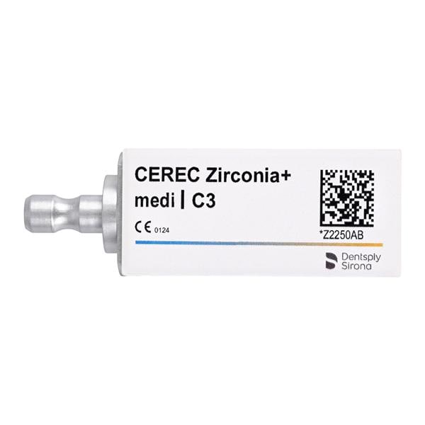 CEREC Zirconia+ Milling Blocks Translucent Medi C3 For CEREC 3/Bx