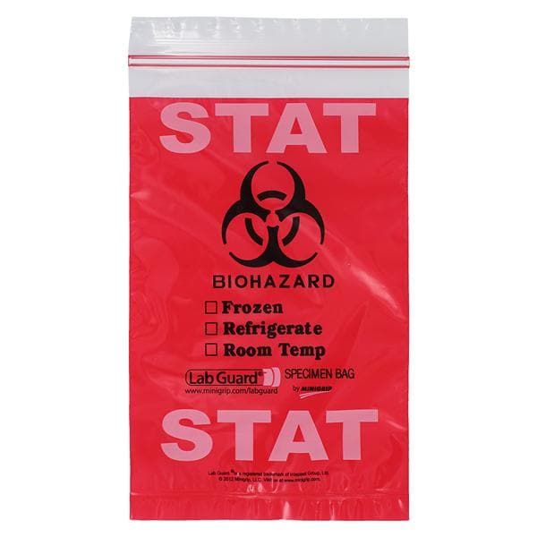 Biohazard Bag Reclosable 50/Pk