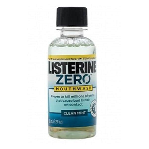 Listerine Zero Clean Mint Mouthwash 3.2 oz 24/Ca
