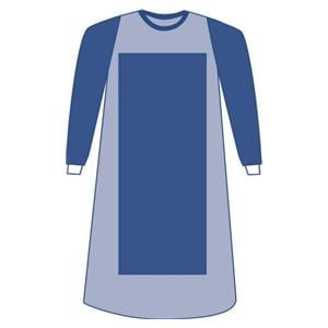 Sirus Surgical Gown AAMI Level 4 Rnfrcd Poly / SMS Fbrc 2XL/XL Blue 18/Ca