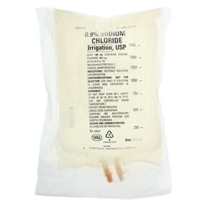 Irrigation Solution Sodium Chloride 0.9% 2000mL Flexible Bag Container Ea