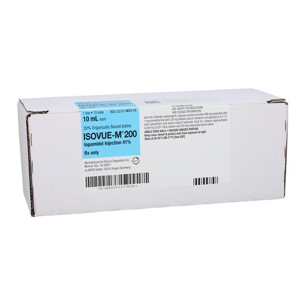 Isovue-M 200 Injection 41% SDV 10mL 10/Package