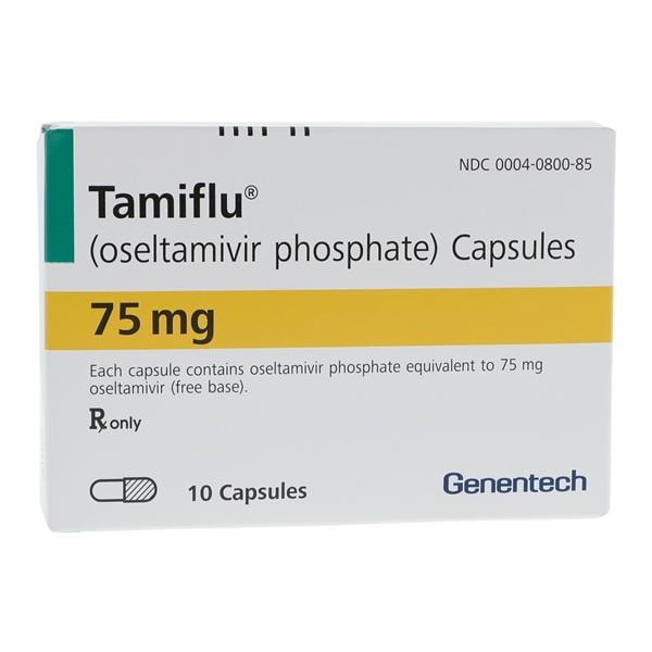 Tamiflu Capsules 75mg Blister Pack 10/Package Each