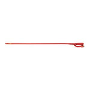 Lubricath 2-Way Foley Catheter Short Open Tip Red Rubber 16Fr 5cc, 12 EA/CA