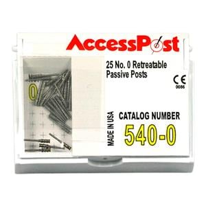AccessPost Posts Stainless Steel Economy Refill Size Yellow 25/Bx