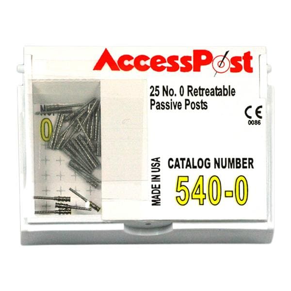 AccessPost Posts Stainless Steel Economy Refill Size Yellow 25/Bx