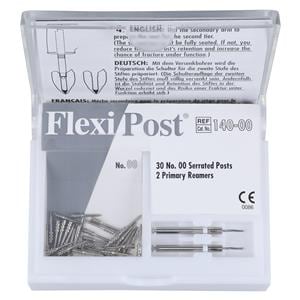 Flexi-Post Posts Stainless Steel Economy Refill Size White Parallel Sided 30/Pk