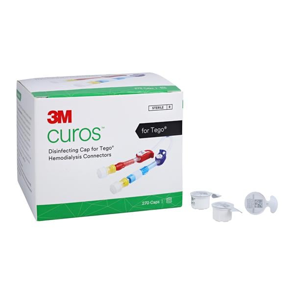 Curos Disinfecting Cap Isopropyl Alcohol 70% 270/Bx, 8 BX/CA