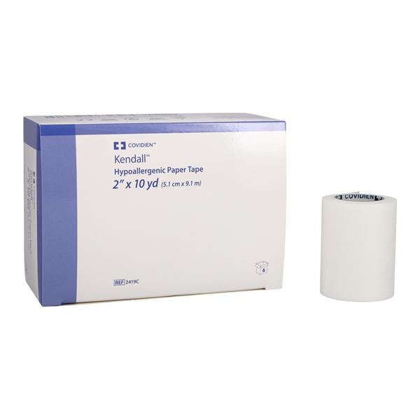Kendall Tape Paper 2"x10yd White Non-Sterile 6/Bx, 10 BX/CA