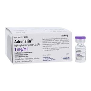 Adrenalin Injection 1mg/mL 1:1000 SDV 1mL 25/Package