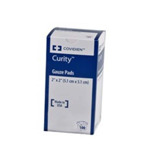 Curity 100% Cotton Gauze Pad 2x2" 12 Ply Sterile USP Type VII LF