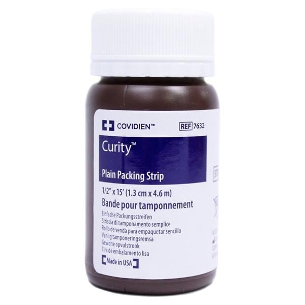 Curity 100% Cotton Strip Packing 1/2"x5yd Sterile