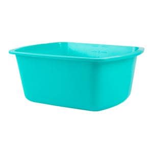 Wash Basin Rectangle Polypropylene Turquoise 7qt, 50 EA/CA