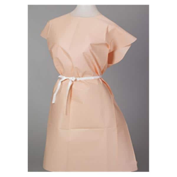 Patient Gown 30x42 Pch Medium / Large Tissue / Poly / Tissue Disposable 50/Ca