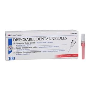 HSI Standard Needle Plastic Hub 25 Gauge Short Red 100/Bx, 10 BX/CA