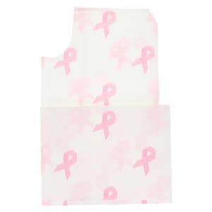 Exam Gown 30 in x 42 in Pink Ribbon Medium / Large Tissue Disposable 50/Ca