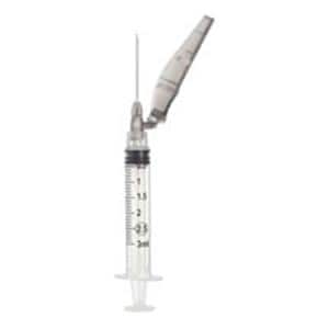 Hypodermic Syringe/Needle 22gx1" 3cc Black Safety Low Dead Space 100/Bx