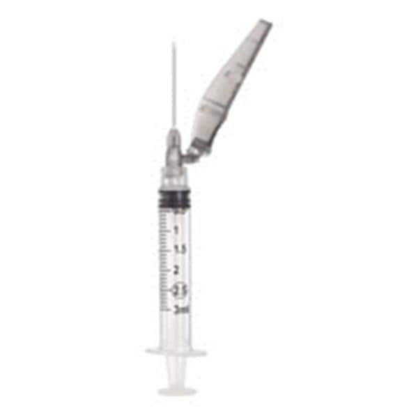 Hypodermic Syringe/Needle 22gx1" 3cc Black Safety Low Dead Space 100/Bx