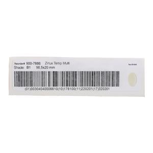 Zirlux Temp Multilayer PMMA Disc B1 98x20mm Ea