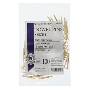Dowel Pin Small Brass #1 100/Pk