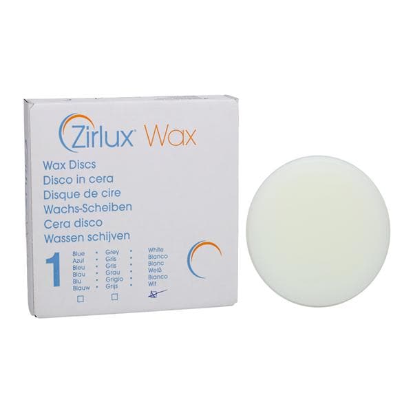 Zirlux Wax Disc White 98.5x20mm Ea